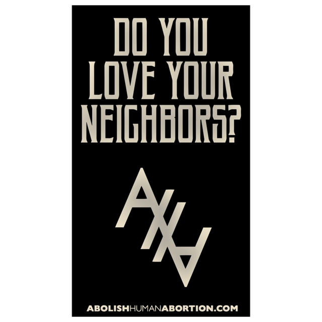 "Do You Love Your Neighbors?" Dropcard