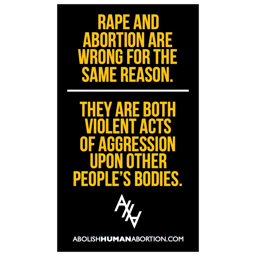 "Rape and Abortion" Dropcard