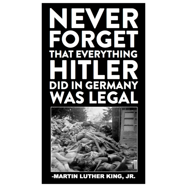 "Everything Hitler Did Was Legal" Dropcard