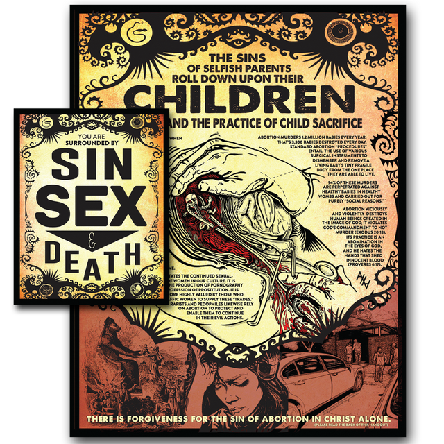 "Sin, Sex, & Death" Quad Fold
